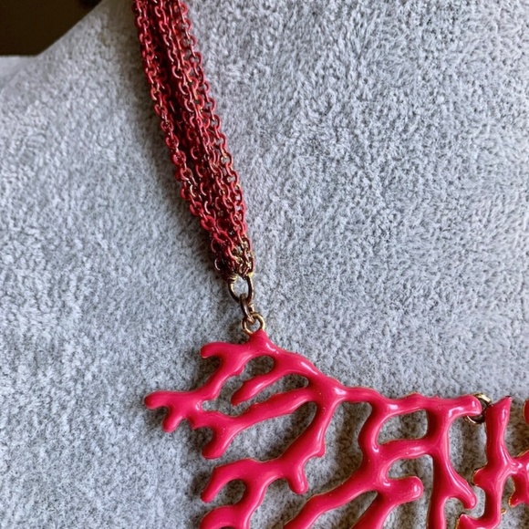 SOLD 🌸 Amrita Singh Faux Coral Branch Necklace - Boho - Amrita Singh Reworked - Picture 2 of 7